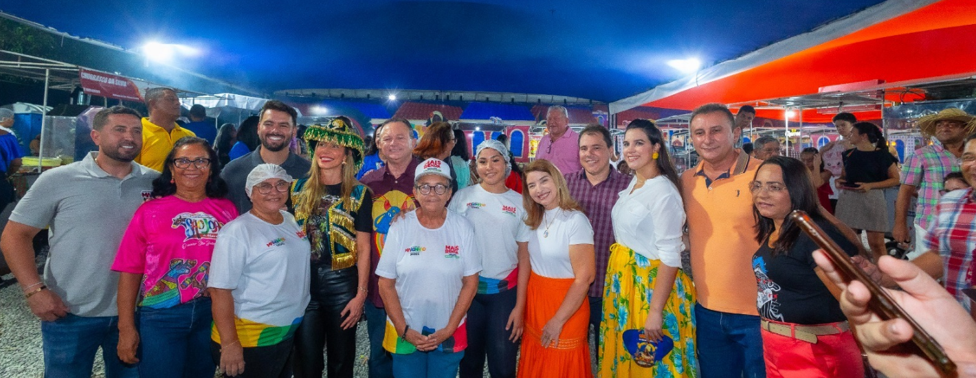 Iracema Vale participa da abertura do Arraial do Ipem e parabeniza governador pelo apoio à cultura