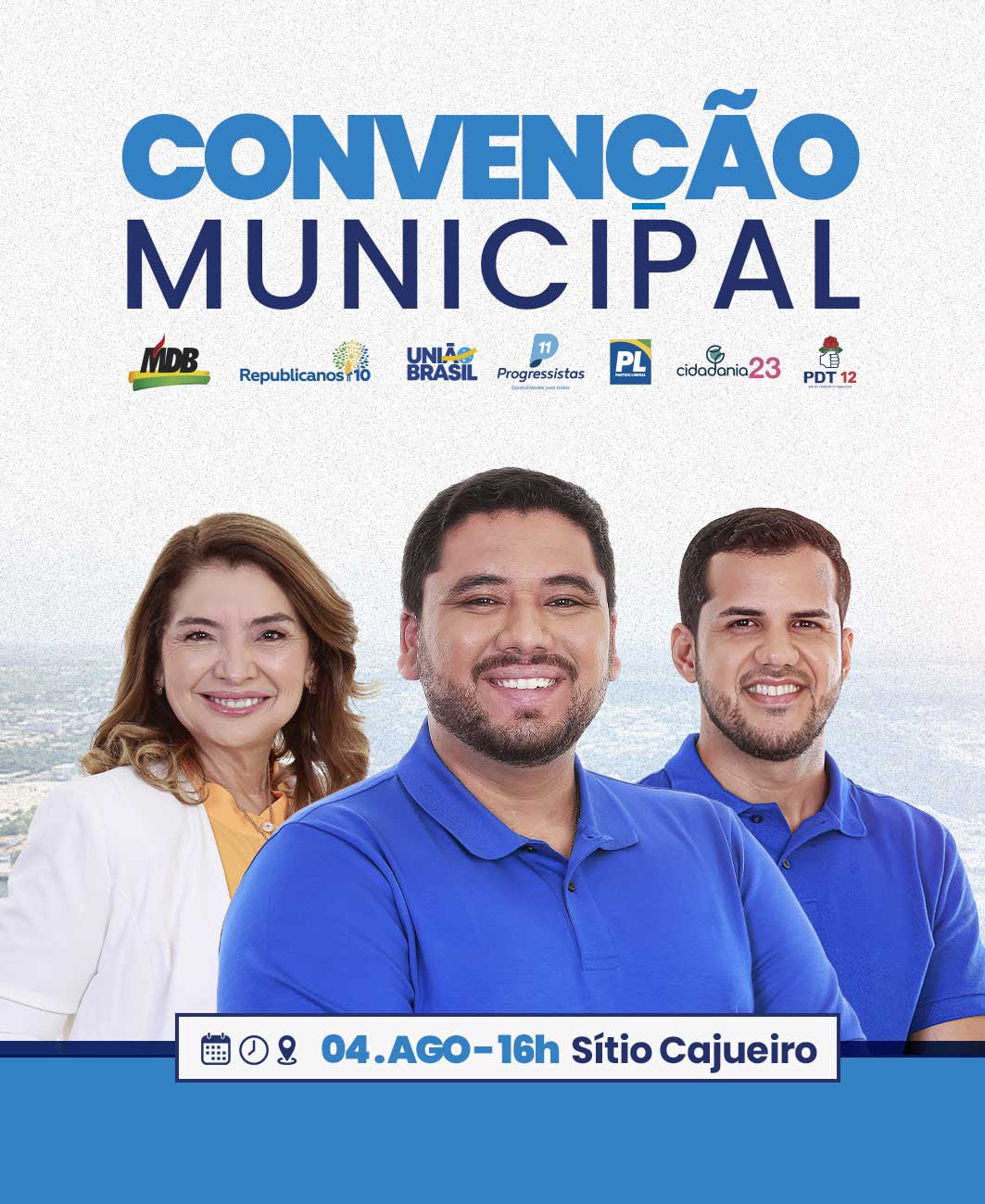 Convenção do MDB oficilaza Vinícius Vale como candidato a prefeito de Barreirinhas neste domingo (4)